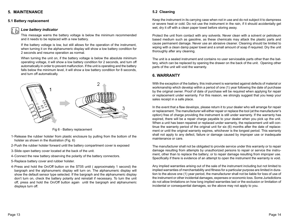 General Technologies ST05 Oxygen Sensor Tester and Simulator User Manual | Page 8 / 9