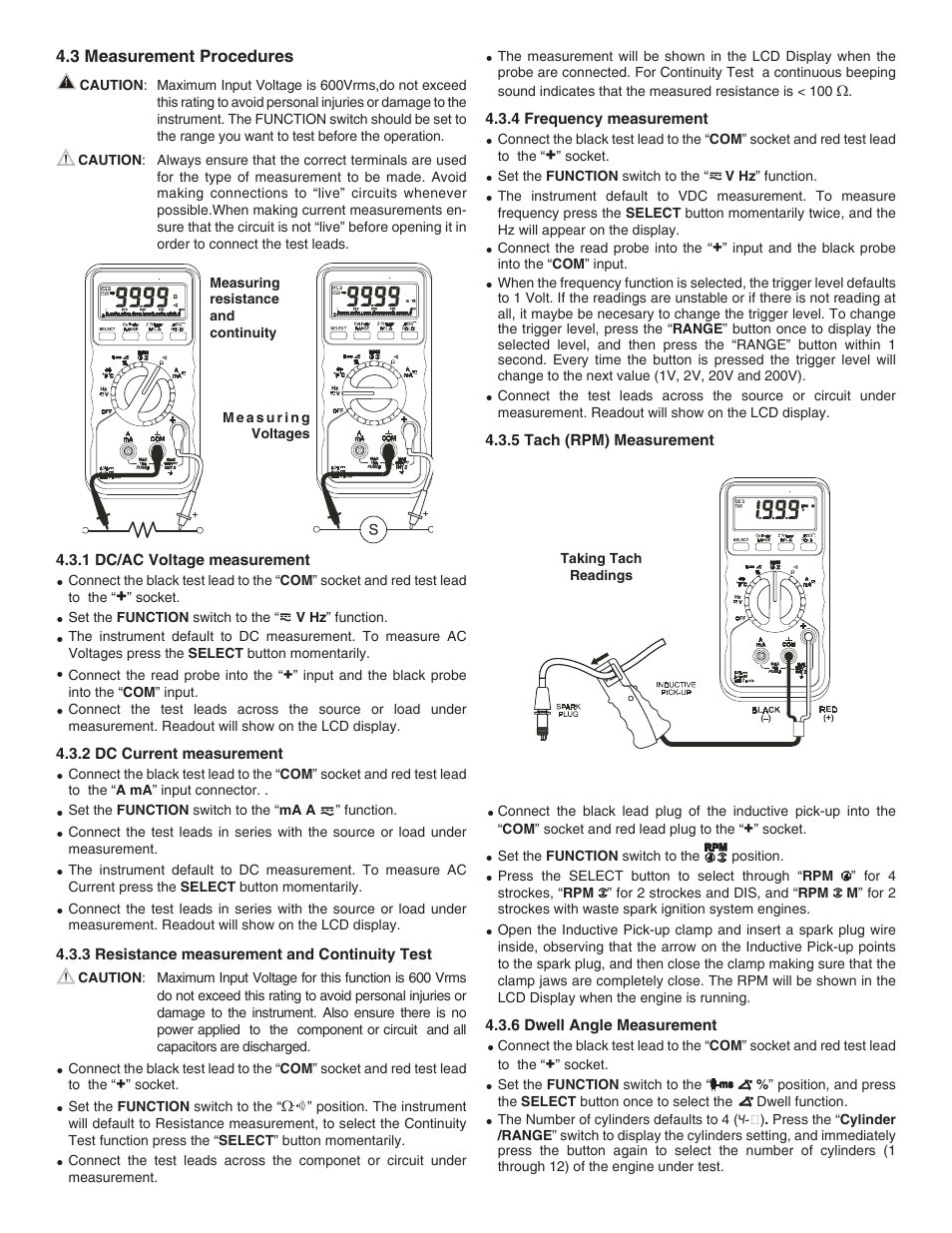General Technologies CT8027 Professional Automotive Digital Multimeter User Manual | Page 2 / 4