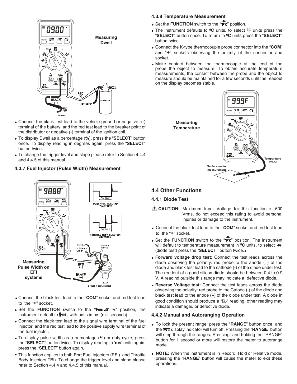 General Technologies CT8027 Professional Automotive Digital Multimeter User Manual | Page 3 / 4