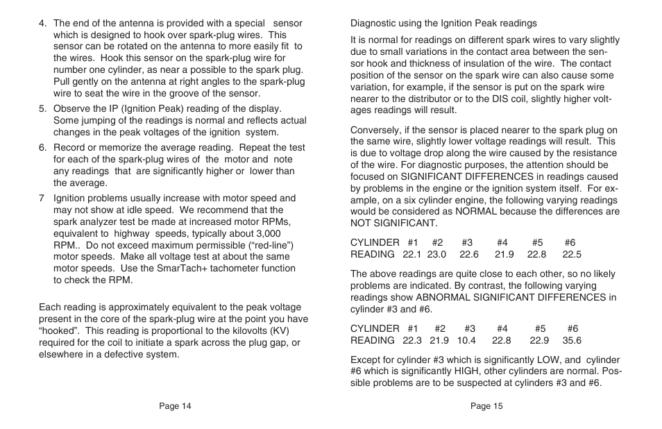 General Technologies TD101 SmarTach + D: Gas and Diesel Tachometer with Ignition Voltage Tester User Manual | Page 9 / 17