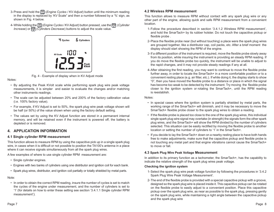 General Technologies TA100 SmarTach + : Digital Tachometer and Engine Analyzer User Manual | Page 5 / 7