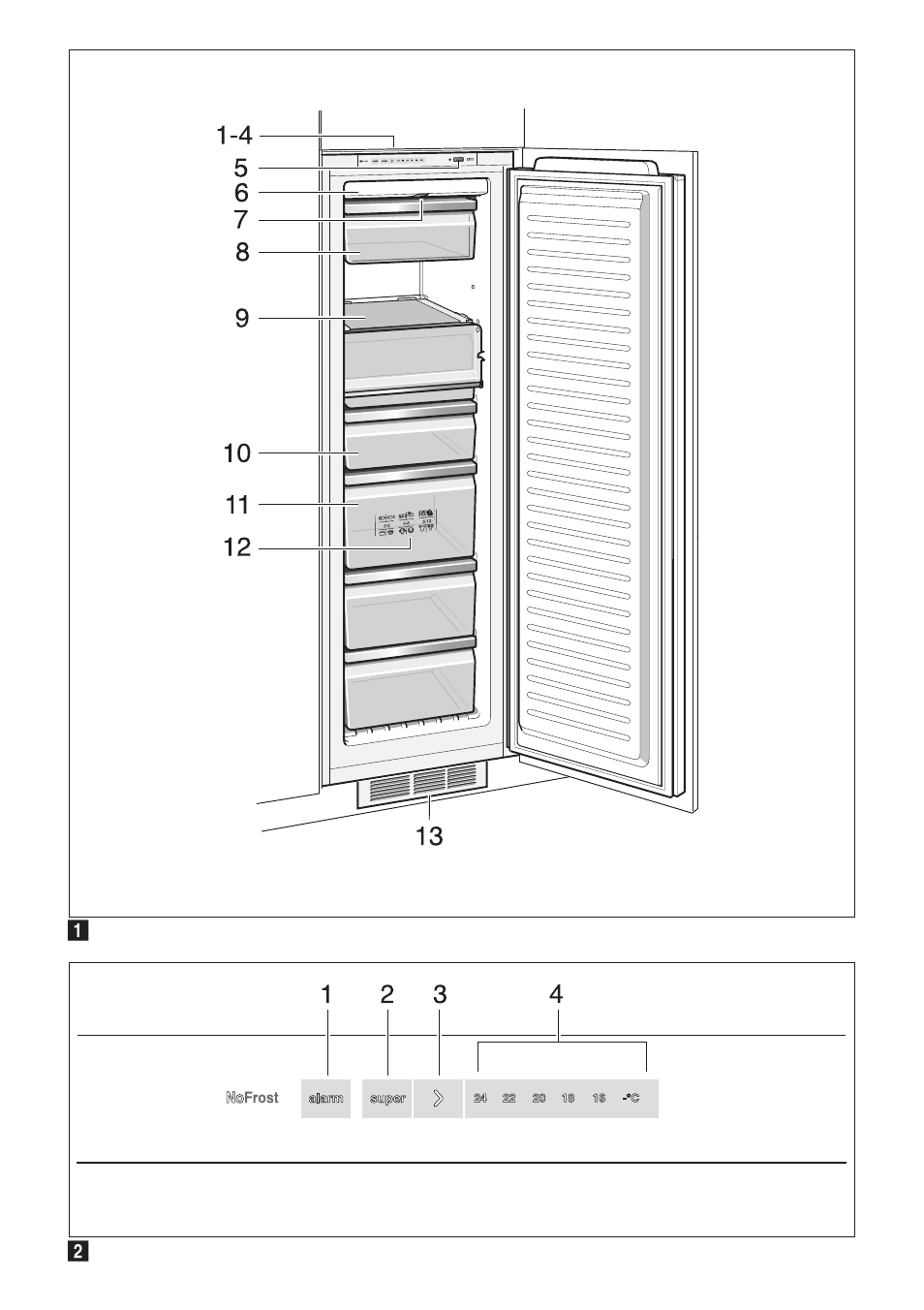 Bosch GIN38P60 Congelatore da una porta NoFrost Porta con cerniera piatta User Manual | Page 73 / 76