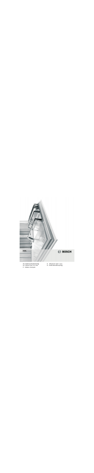 Bosch KSV36BW30 Frigorifero monoporta Bianco User Manual | 80 pages
