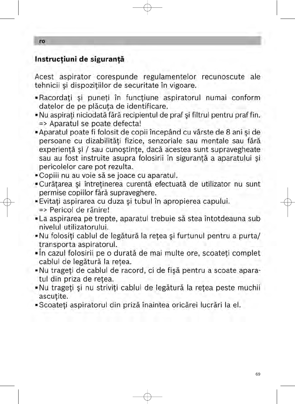 Bosch Scopa elettrica BHS41825 Pro Animal hepa 1800 W User Manual | Page 70 / 142