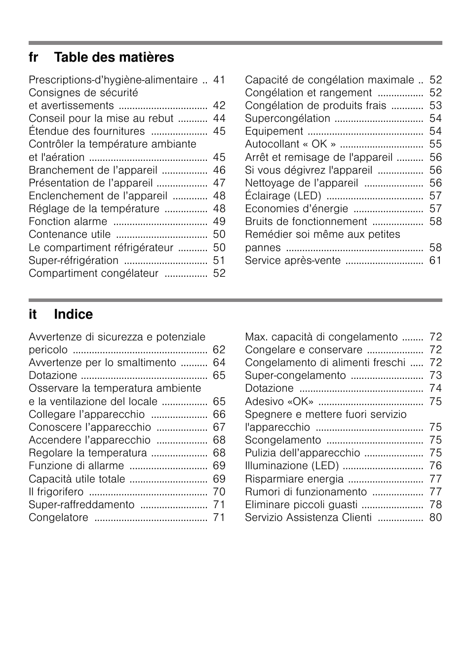 Bosch KGN49VW20 Frigo-congelatore da libero posizionamento Bianco User Manual | Page 3 / 102