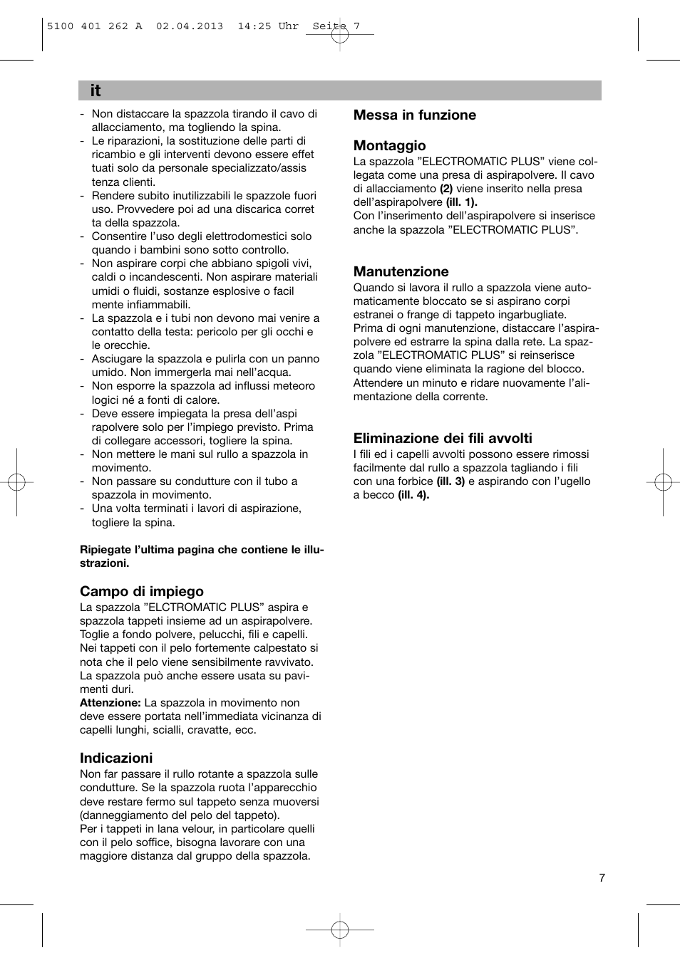 Bosch BHS41892 User Manual | Page 7 / 35