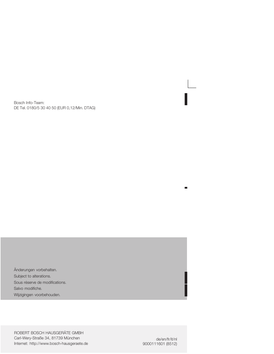Bosch KIV34X20 Frigorifero combinato Porta a traino User Manual | Page 64 / 64