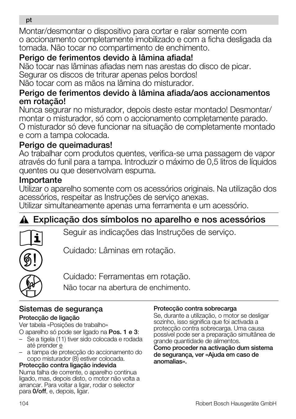 Bosch MUM56S40 User Manual | Page 104 / 173