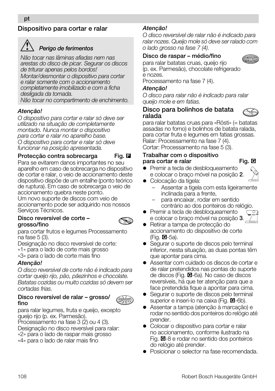 Bosch MUM56S40 User Manual | Page 108 / 173
