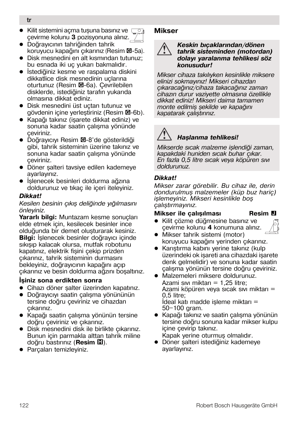 Bosch MUM56S40 User Manual | Page 122 / 173