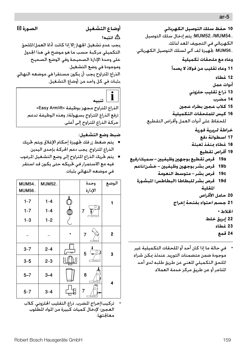 Bosch MUM56S40 User Manual | Page 159 / 173
