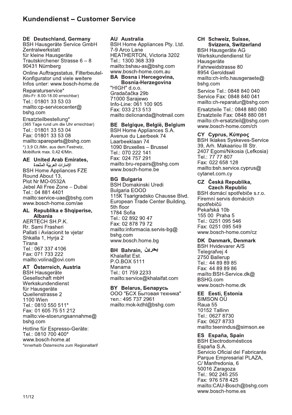 Bosch MUM56S40 User Manual | Page 164 / 173