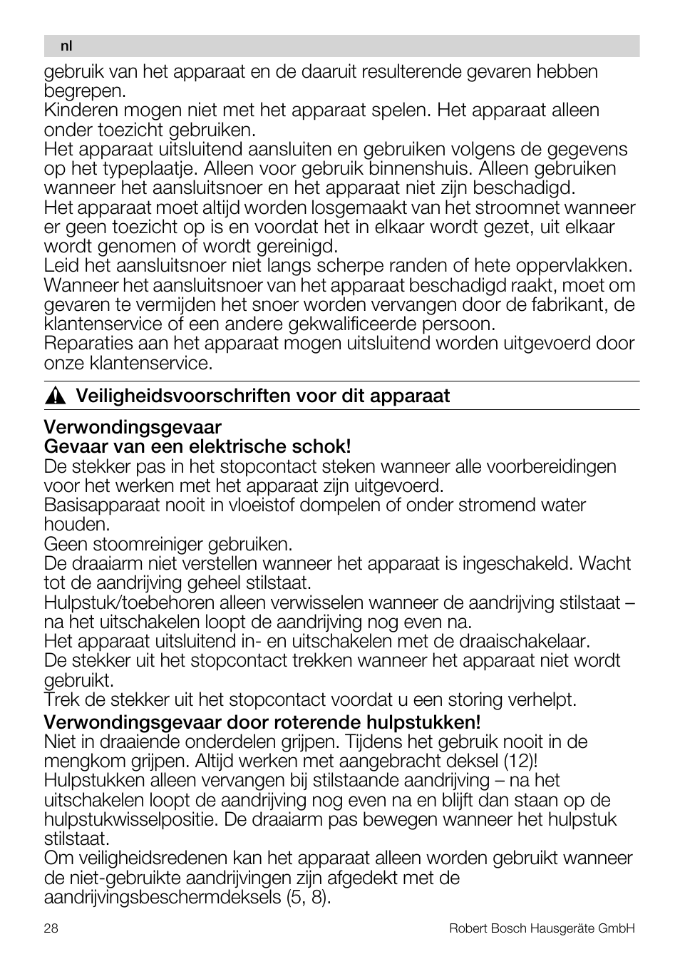 Bosch MUM56S40 User Manual | Page 28 / 173