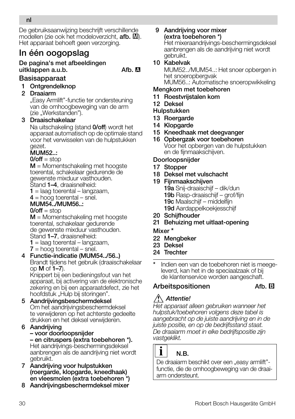 Bosch MUM56S40 User Manual | Page 30 / 173