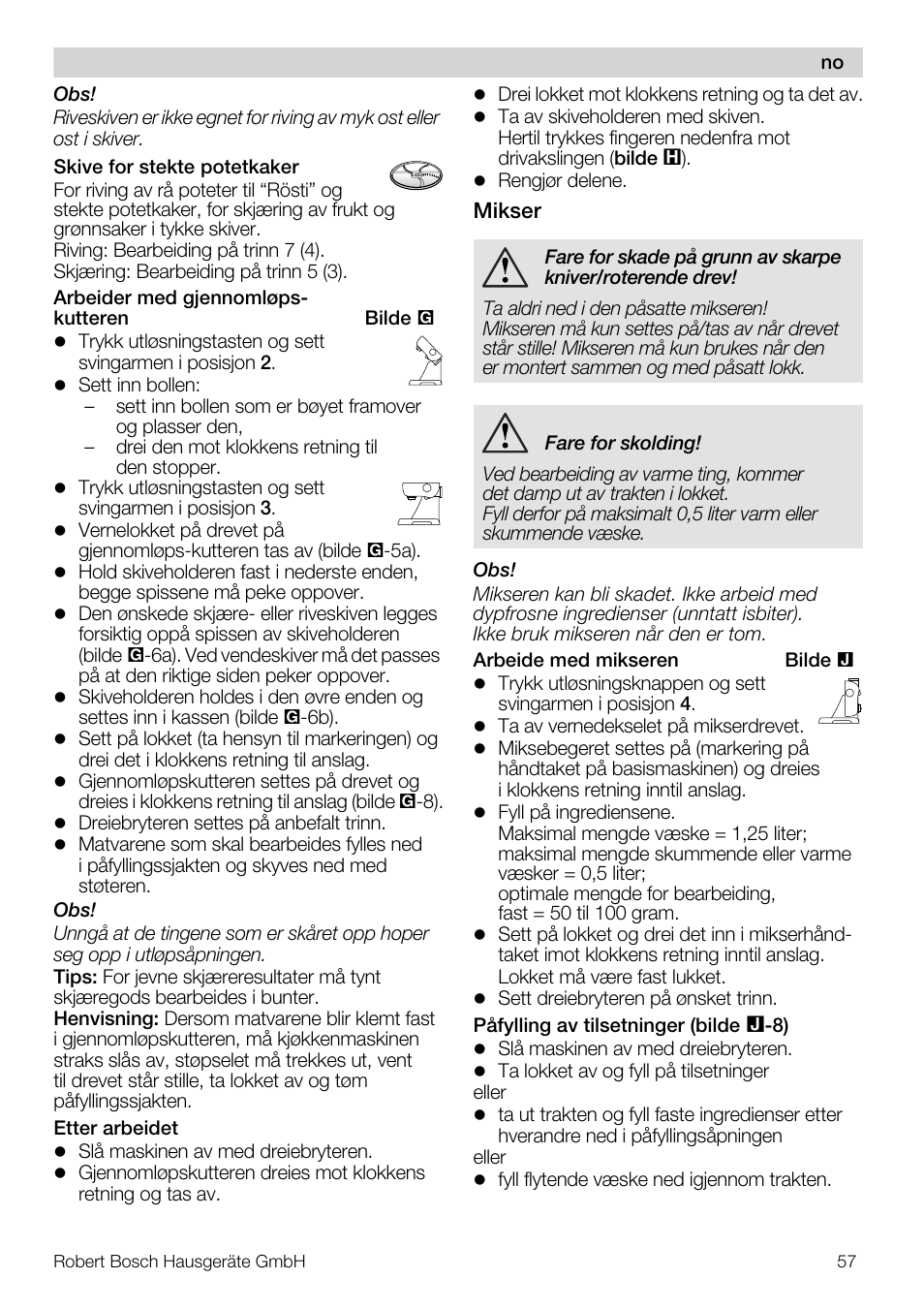Bosch MUM56S40 User Manual | Page 57 / 173