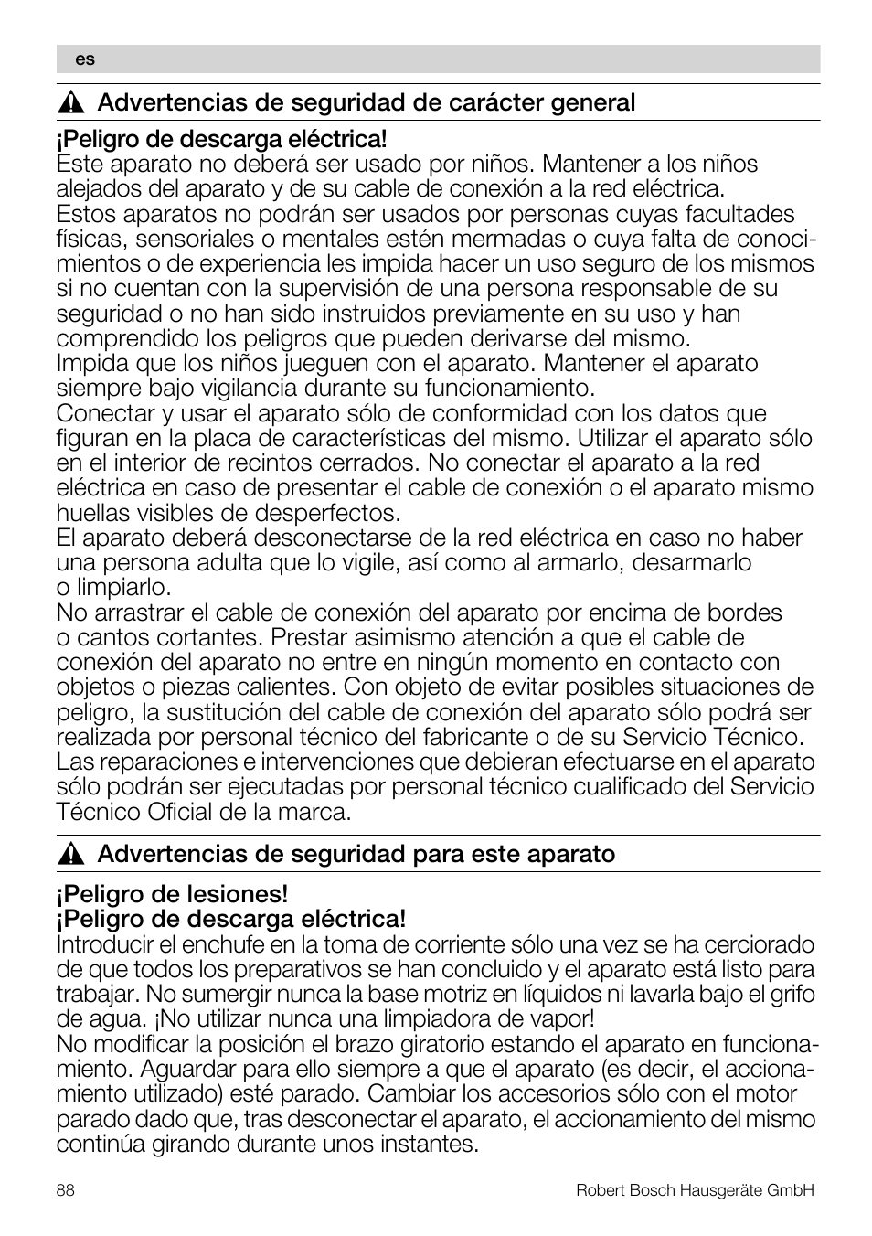 Bosch MUM56S40 User Manual | Page 88 / 173
