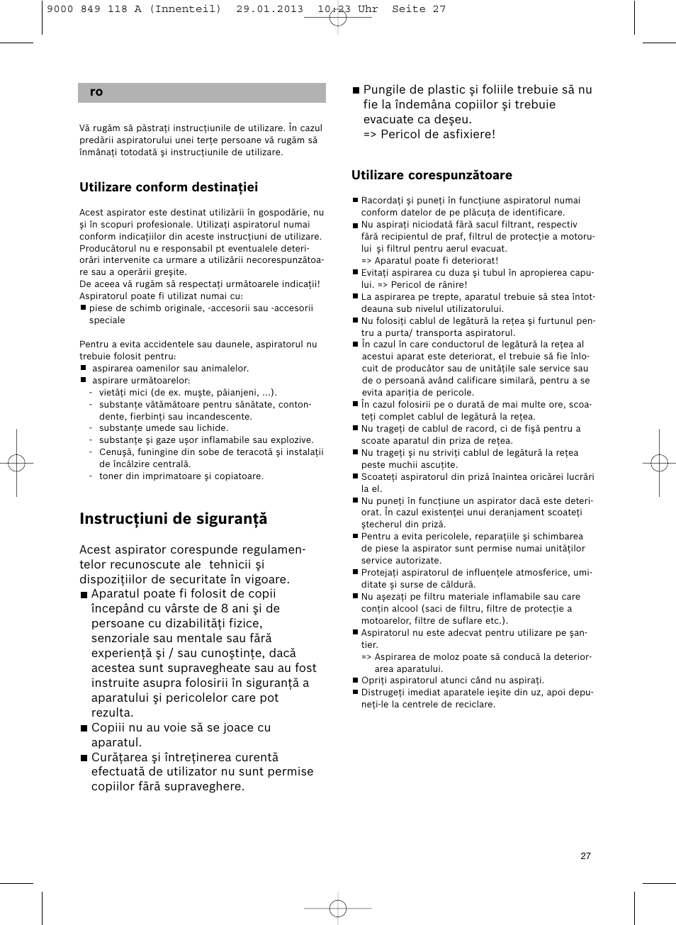 Instrucţiuni de siguranţă | Bosch Logo Series User Manual | Page 28 / 135