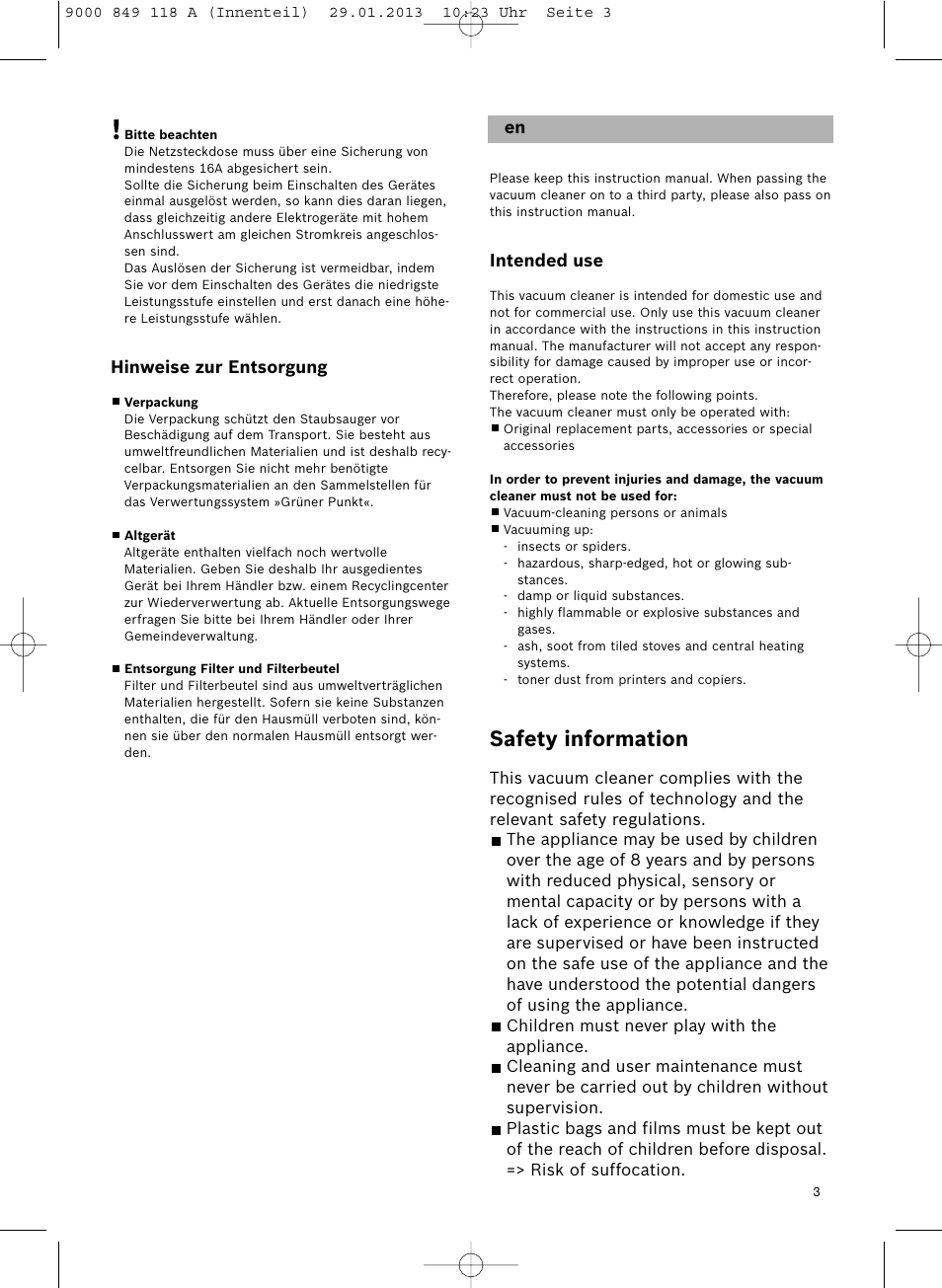 Safety information | Bosch Logo Series User Manual | Page 4 / 135