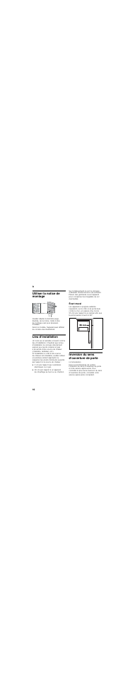 Utiliser la notice de montage, Lieu d’installation, Écart mural | Inversion du sens d’ouverture de porte | Bosch KGF39PI23R User Manual | Page 10 / 44