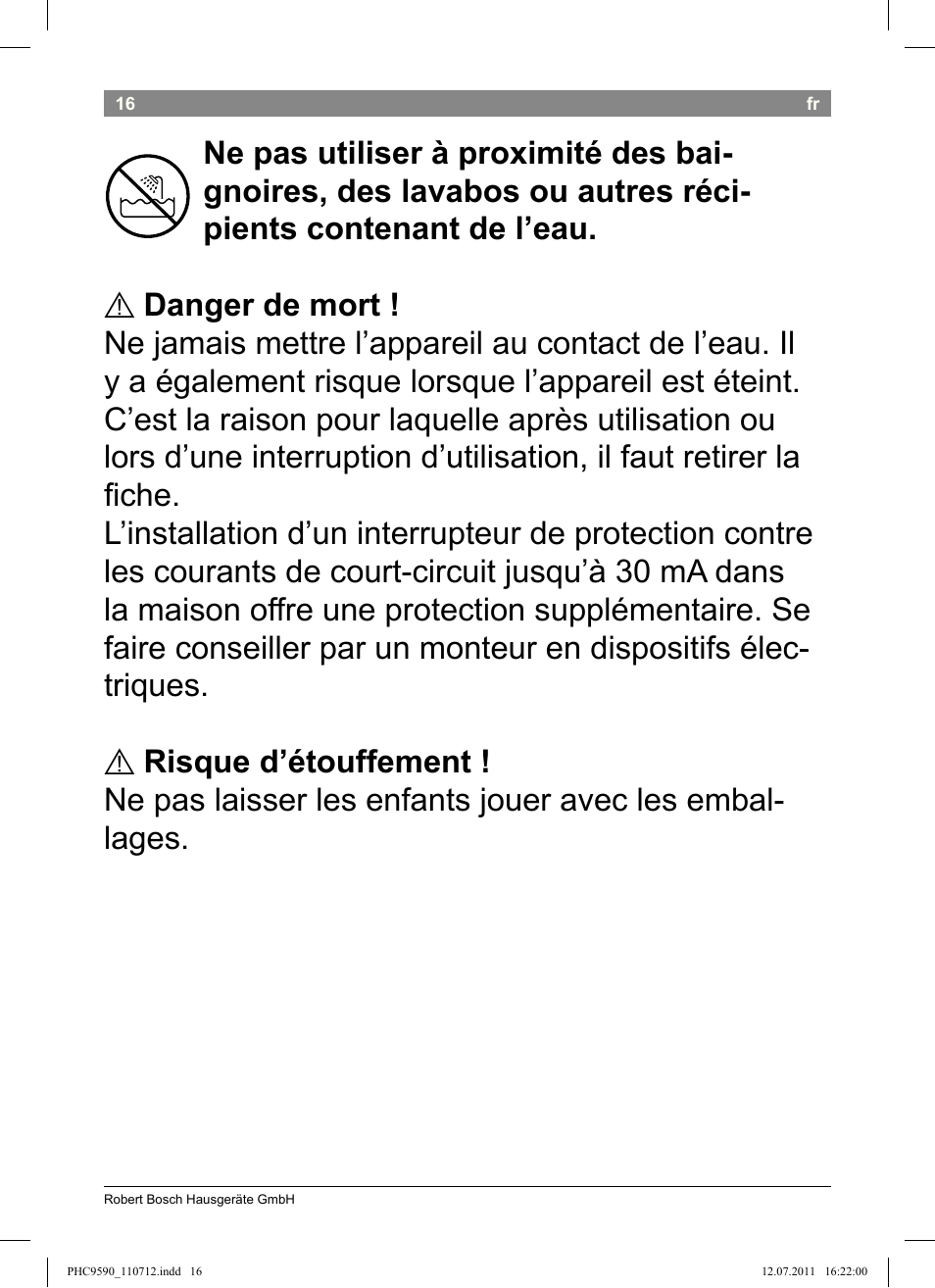 Bosch PHC9590 User Manual | Page 20 / 120
