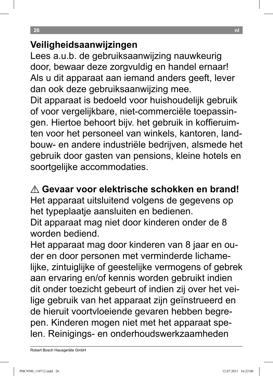 Bosch PHC9590 User Manual | Page 30 / 120