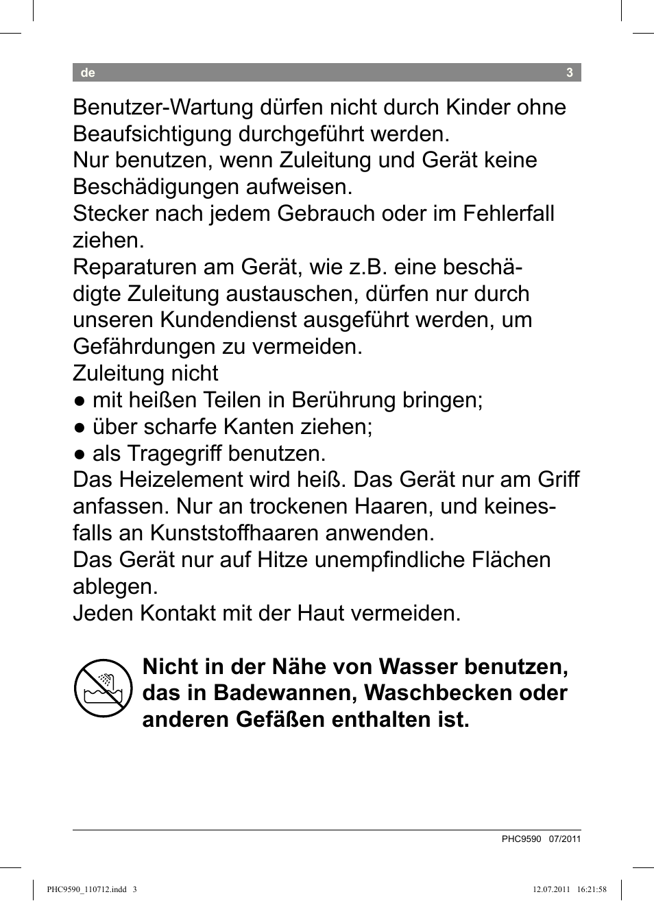 Bosch PHC9590 User Manual | Page 7 / 120