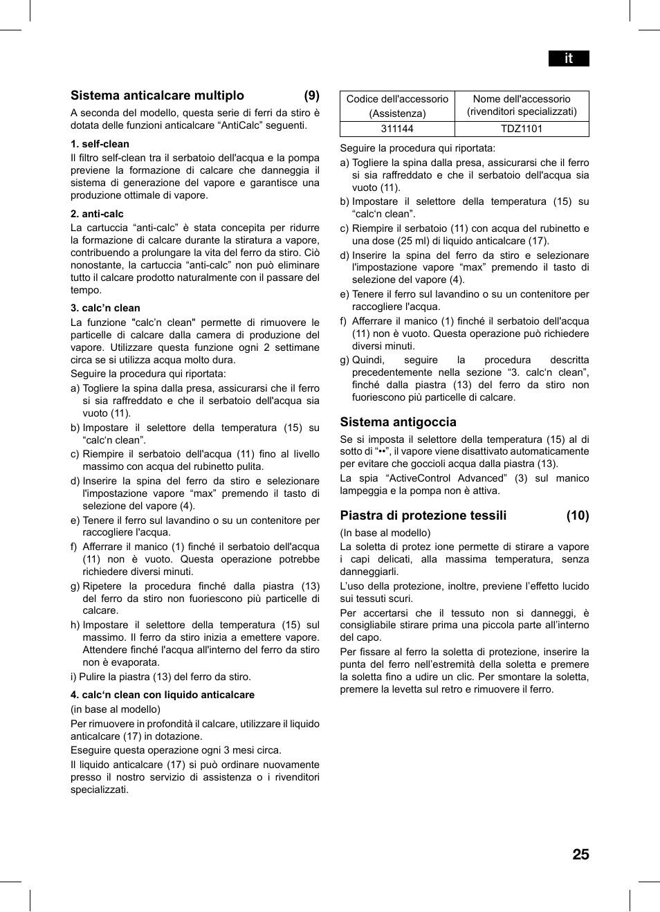Bosch TDS1216 User Manual | Page 25 / 116