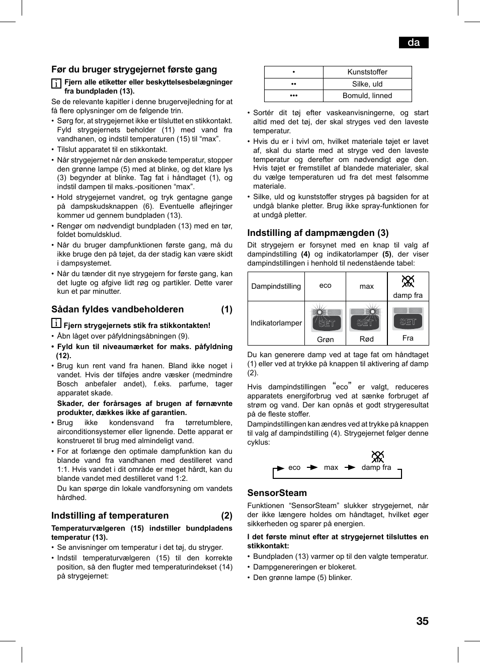 Bosch TDS1216 User Manual | Page 35 / 116