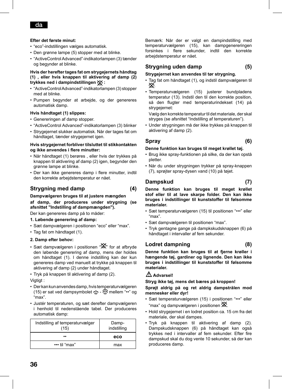 Bosch TDS1216 User Manual | Page 36 / 116