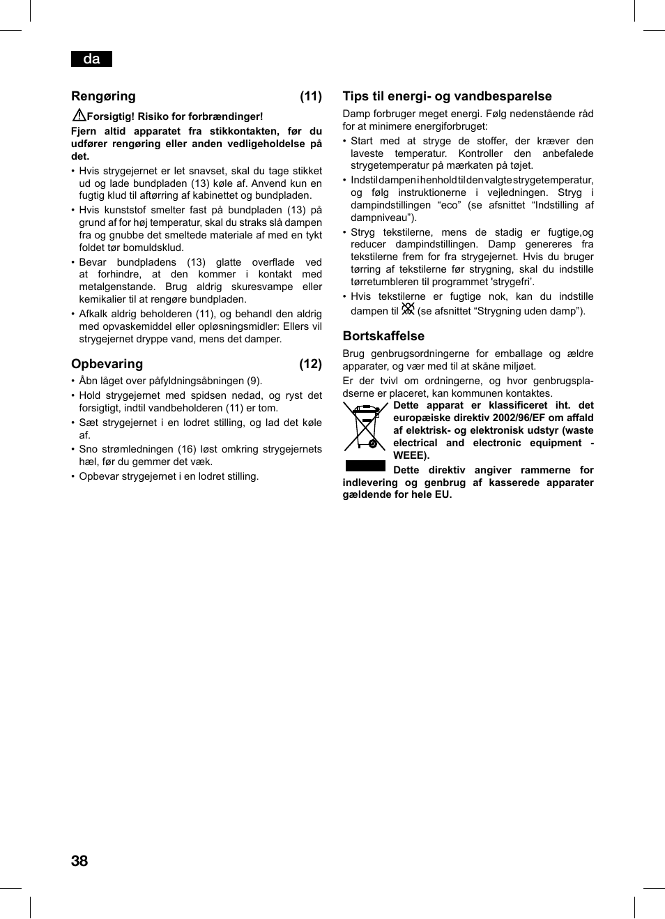 Bosch TDS1216 User Manual | Page 38 / 116