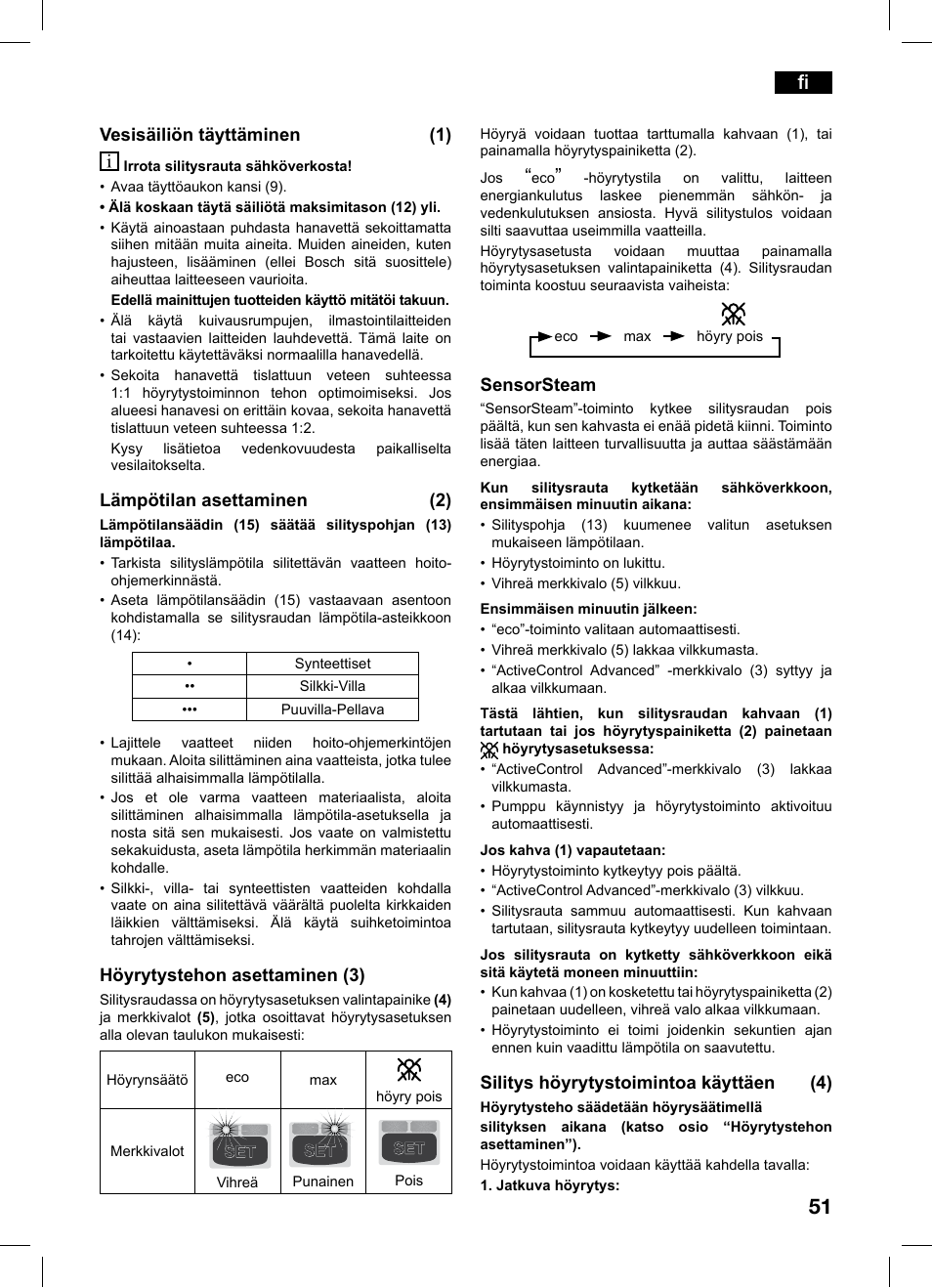 Bosch TDS1216 User Manual | Page 51 / 116