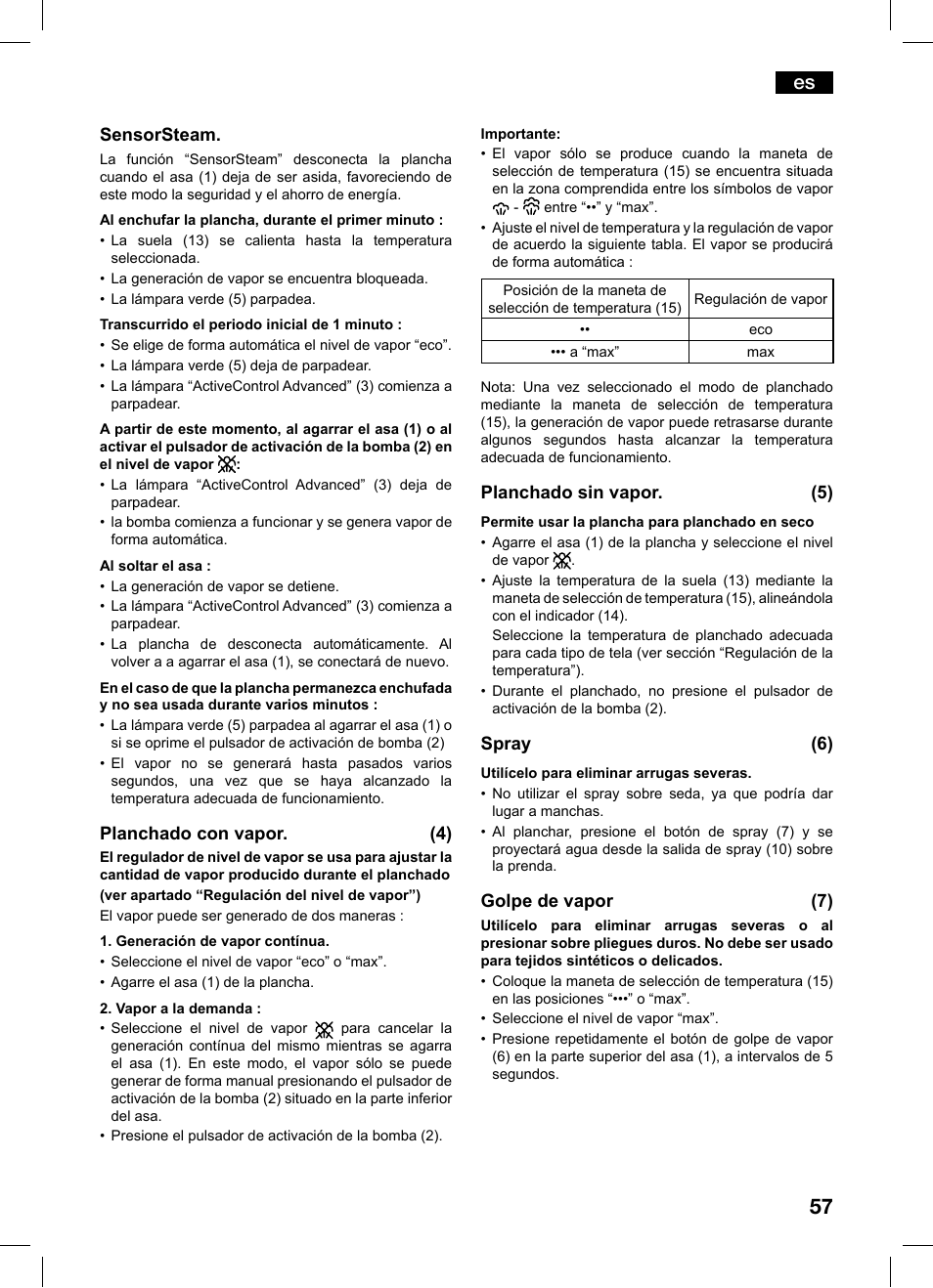Bosch TDS1216 User Manual | Page 57 / 116