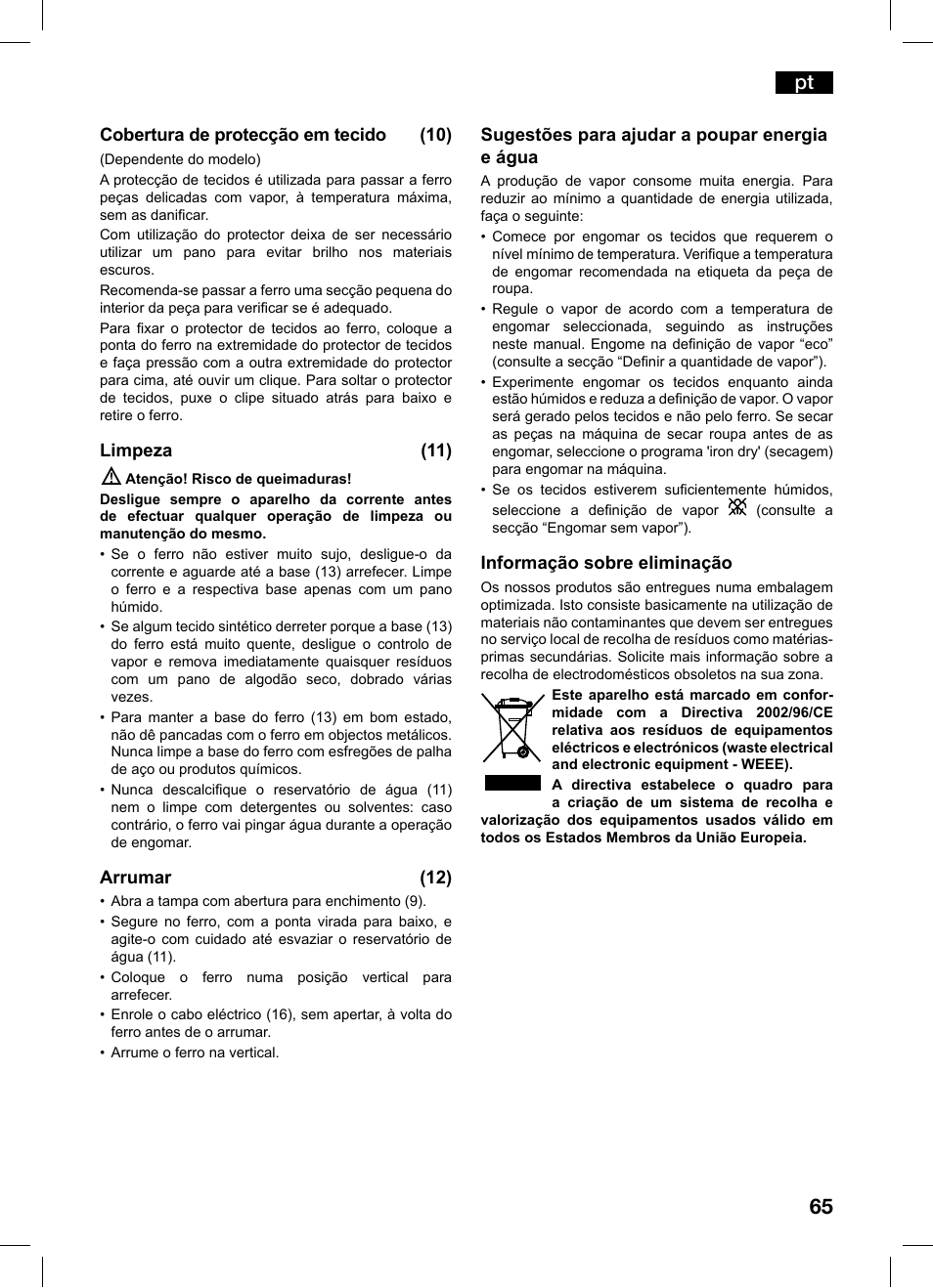 Bosch TDS1216 User Manual | Page 65 / 116