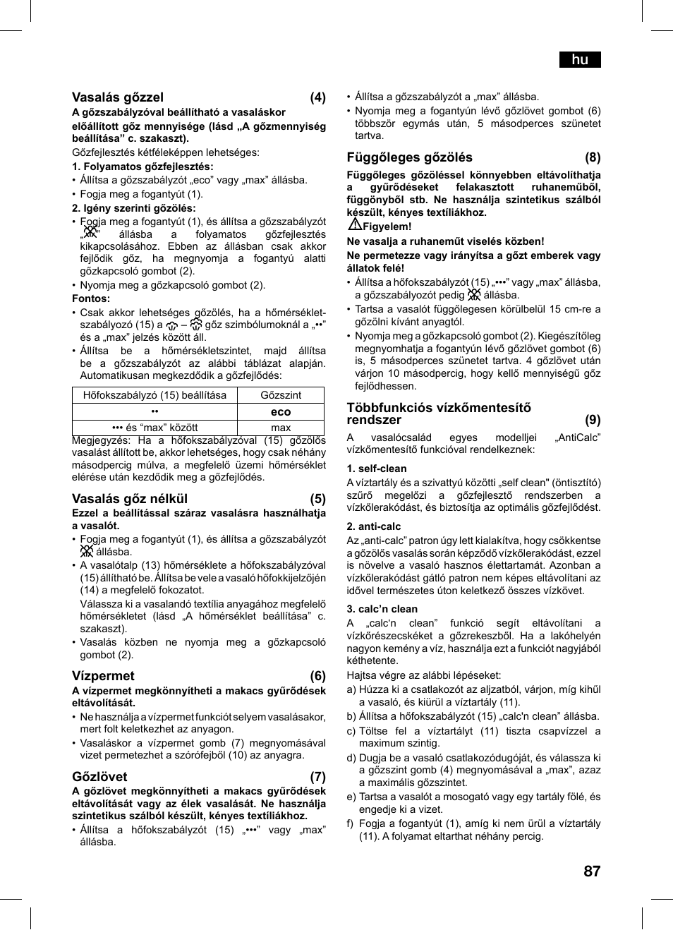 Bosch TDS1216 User Manual | Page 87 / 116
