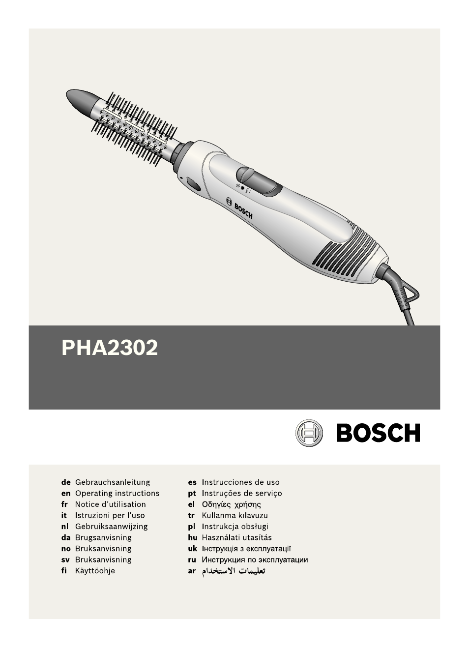 Bosch PHA2302 User Manual | 46 pages