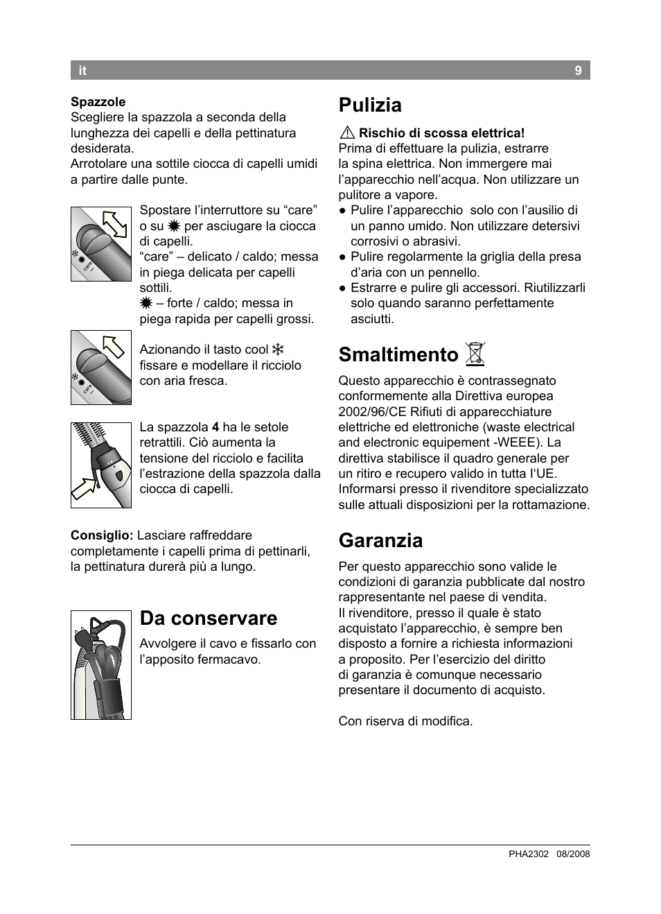 Bosch PHA2302 User Manual | Page 11 / 46