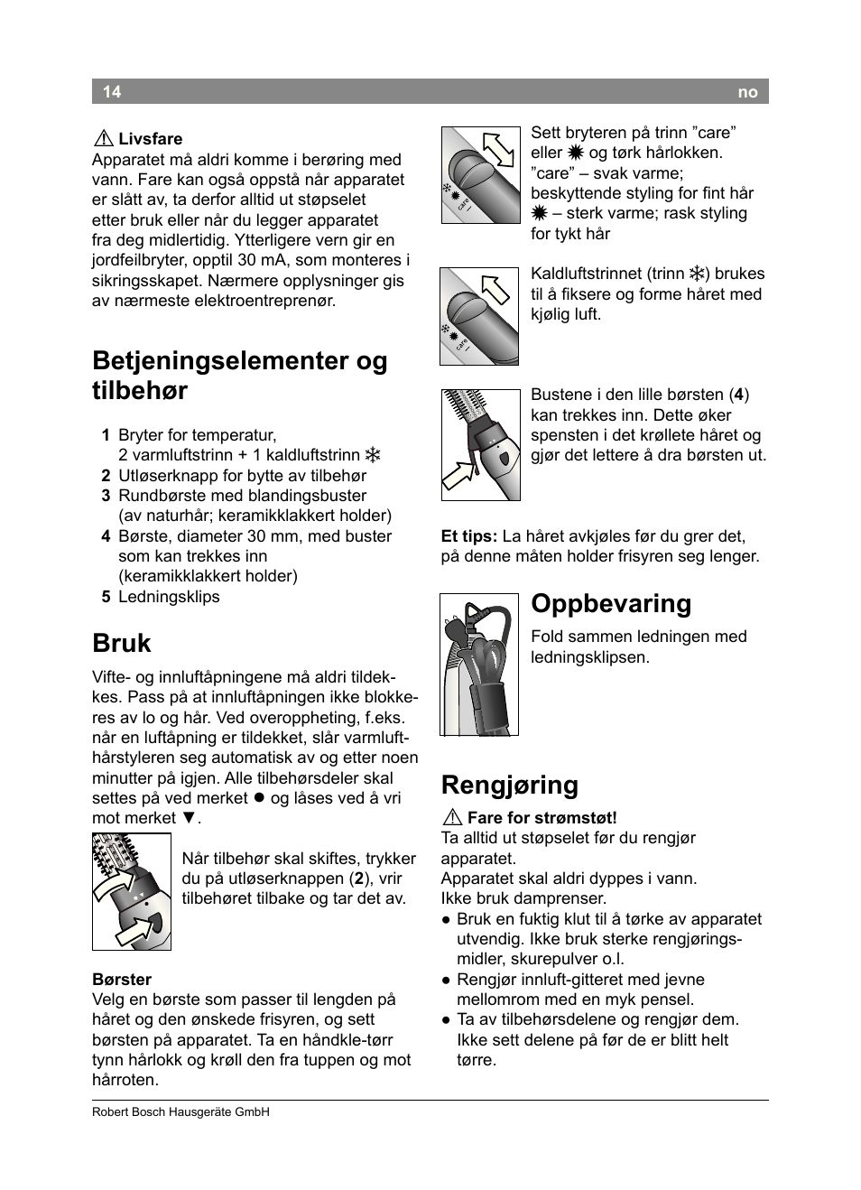 Bosch PHA2302 User Manual | Page 16 / 46