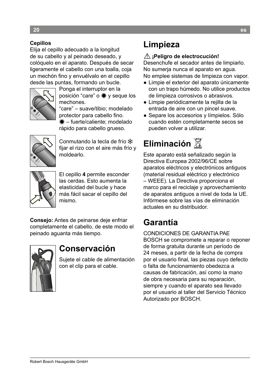 Bosch PHA2302 User Manual | Page 22 / 46