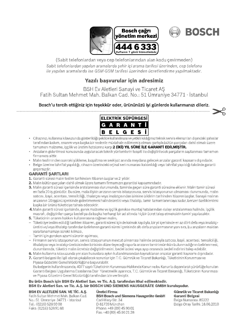 Bosch BSGL2MOV30 User Manual | Page 111 / 114