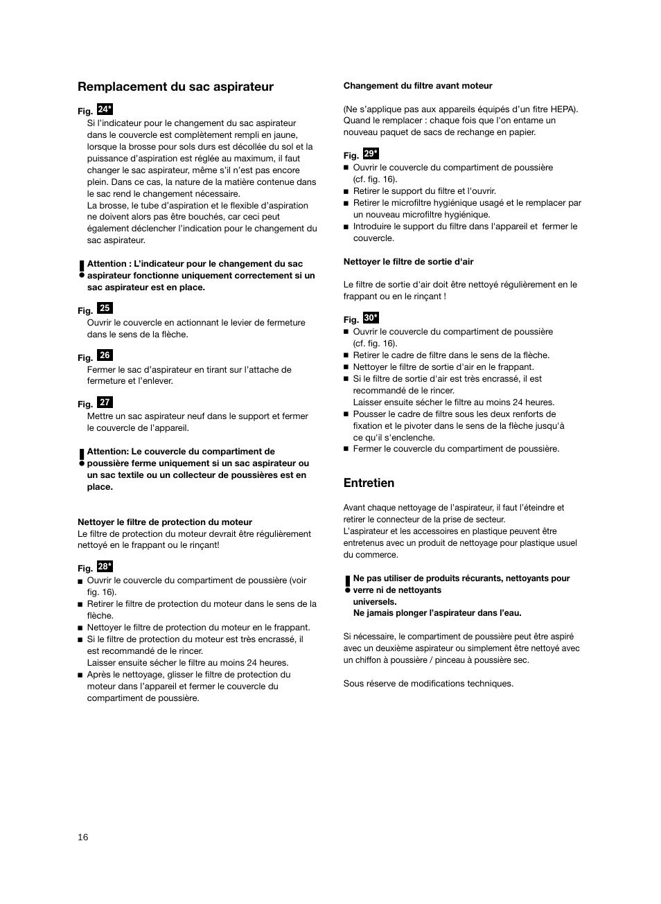 Remplacement du sac aspirateur, Entretien | Bosch BSGL2MOV30 User Manual | Page 17 / 114