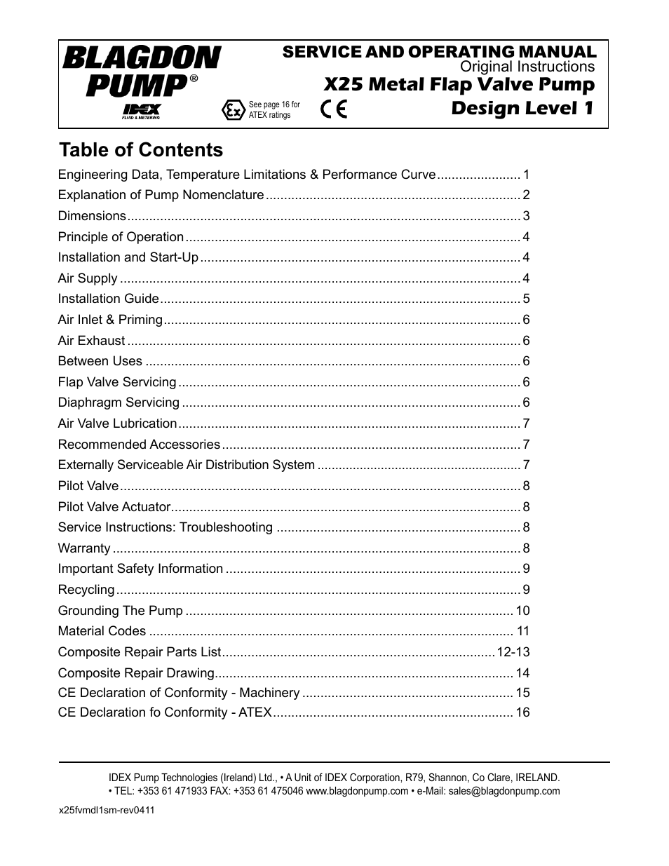 Blagdon Pump X25 Metallic User Manual | 18 pages