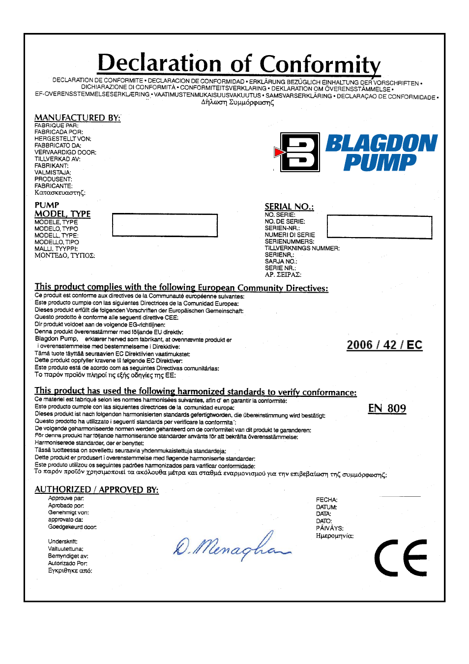 Blagdon Pump B50 Metallic User Manual | Page 18 / 18