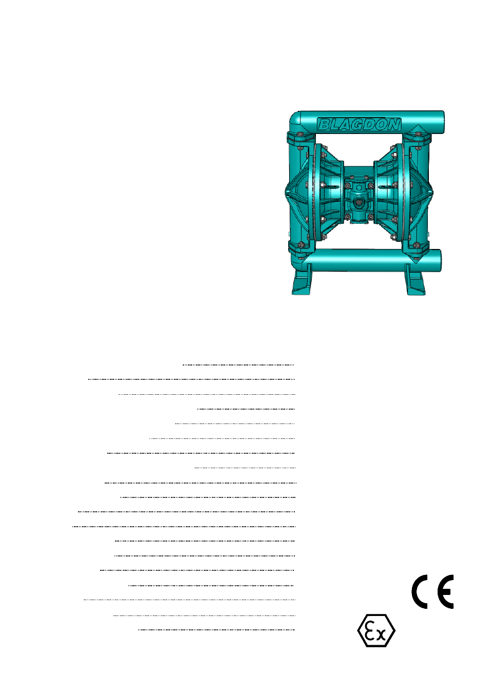 Blagdon Pump X25 FDA User Manual | 12 pages