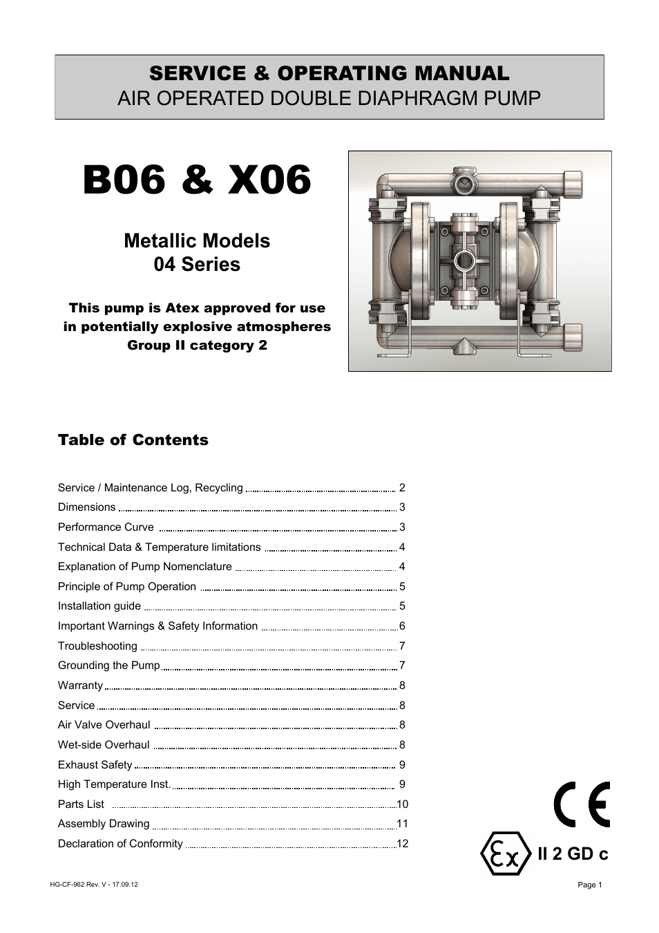 Blagdon Pump X06 Metallic User Manual | 12 pages