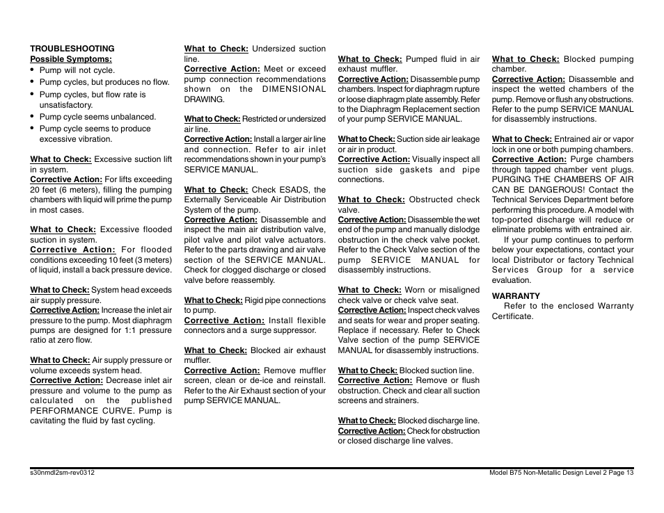 Blagdon Pump B75 Non-Metallic User Manual | Page 13 / 36