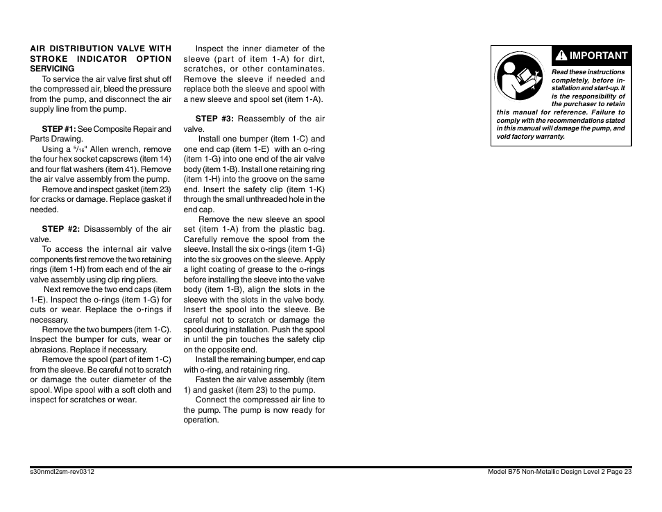 Blagdon Pump B75 Non-Metallic User Manual | Page 23 / 36