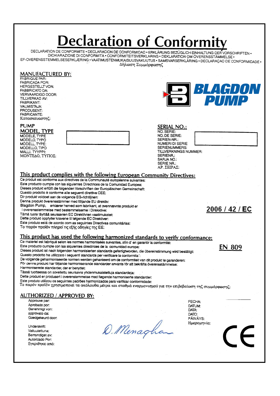 Blagdon Pump X25 Non-Metallic User Manual | Page 12 / 12