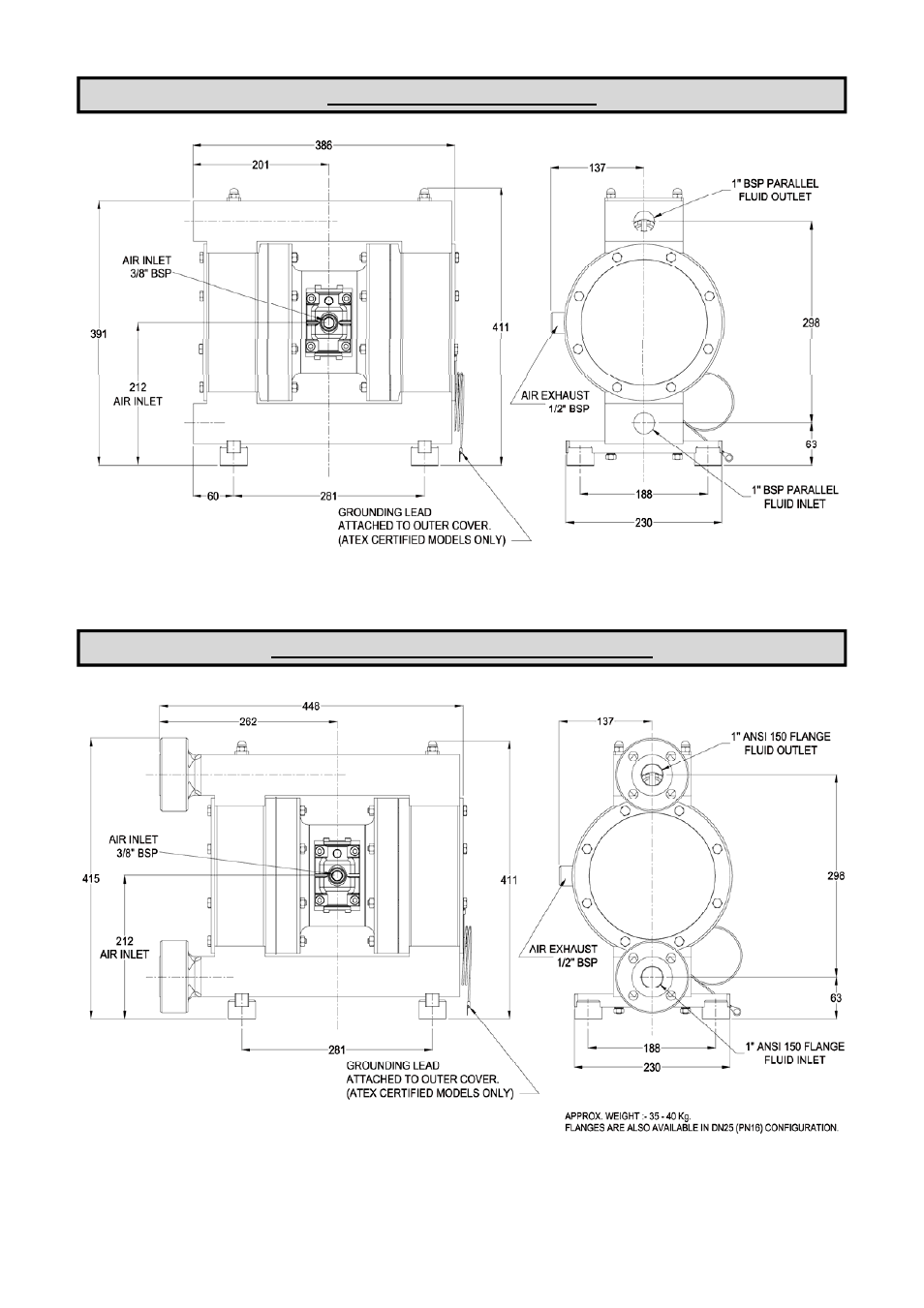 Blagdon Pump X25 PTFE Non-Metallic User Manual | Page 7 / 16