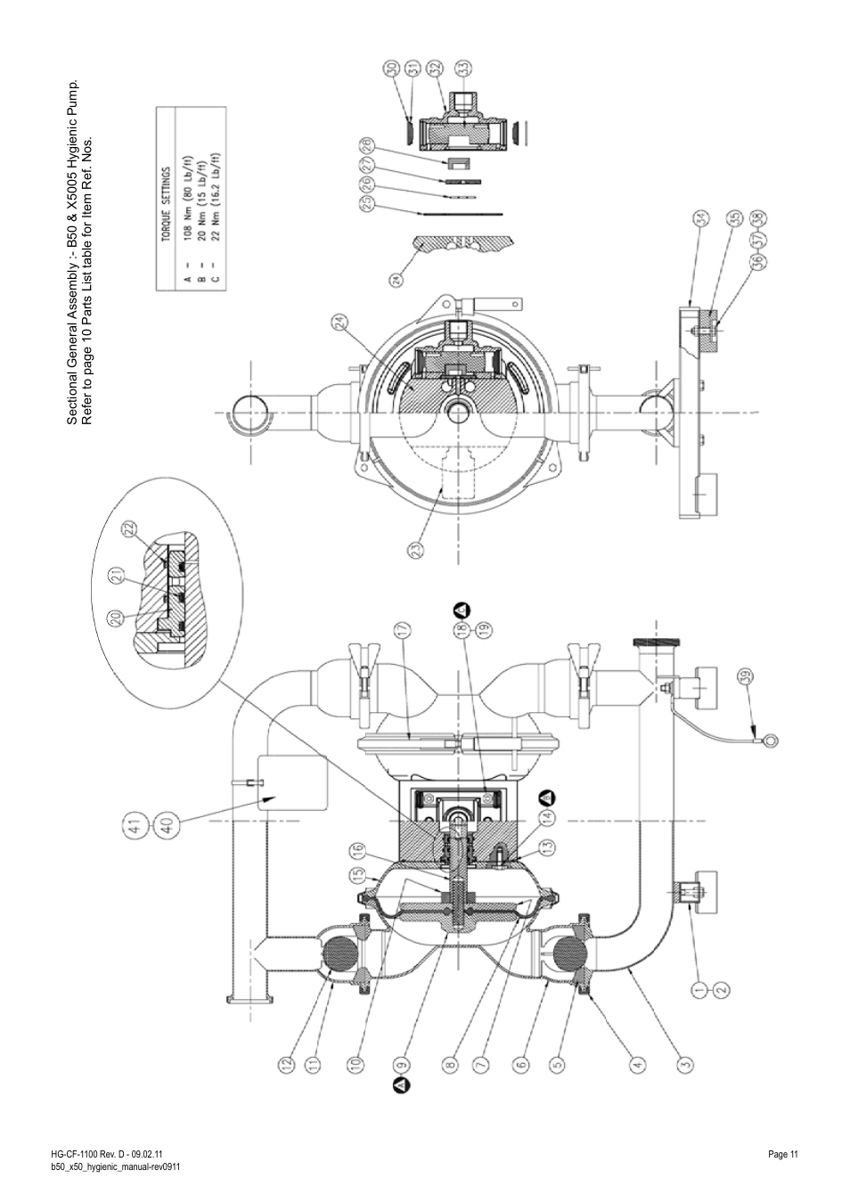 Blagdon Pump X50 Hygienic User Manual | Page 11 / 12