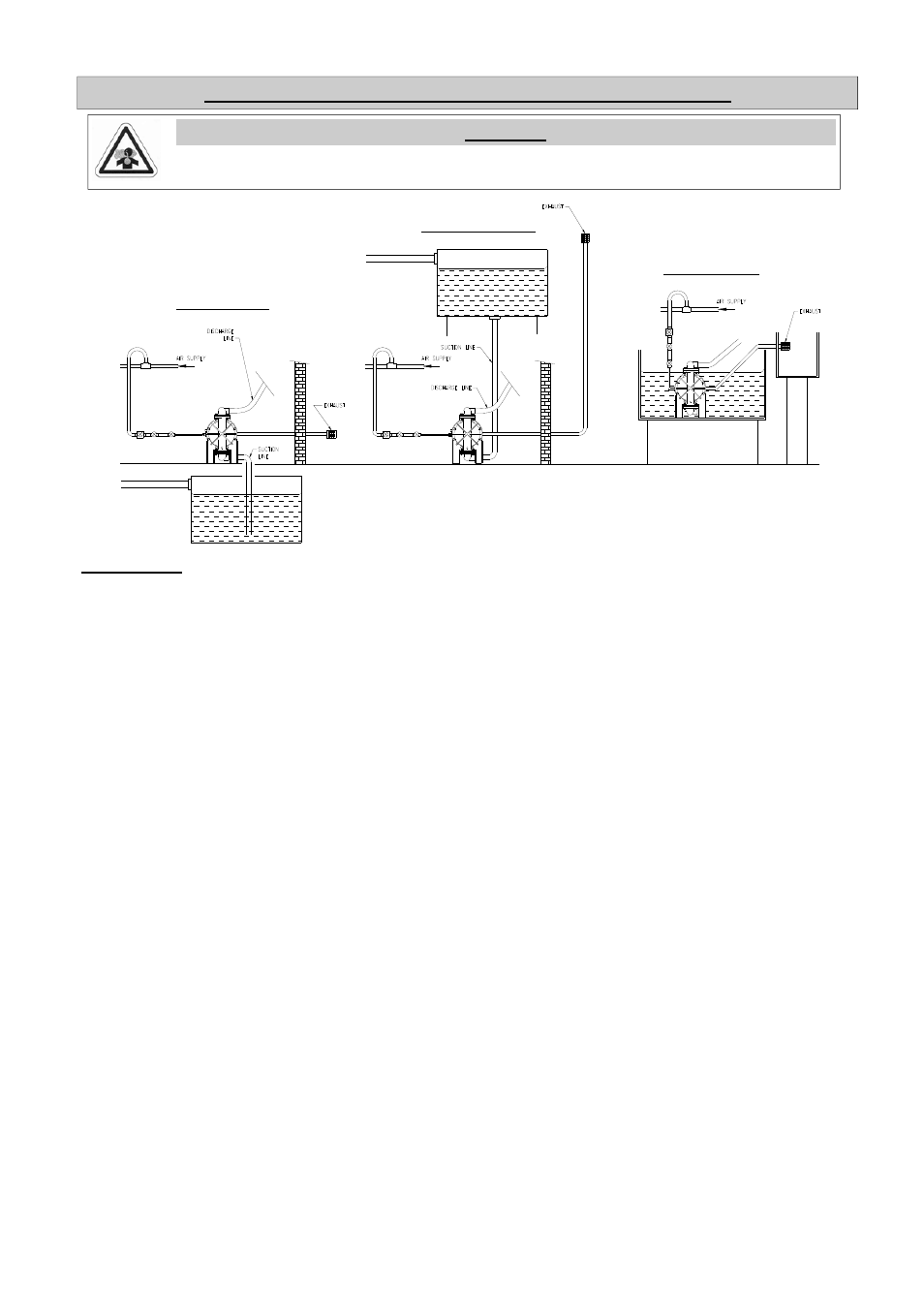 Exhaust safety when pumping hazardous liquids, Warning | Blagdon Pump X25 Hygienic User Manual | Page 9 / 12